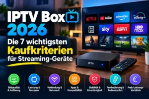 IPTV Box 2026 – Streaming-Gerät am Fernseher für IPTV